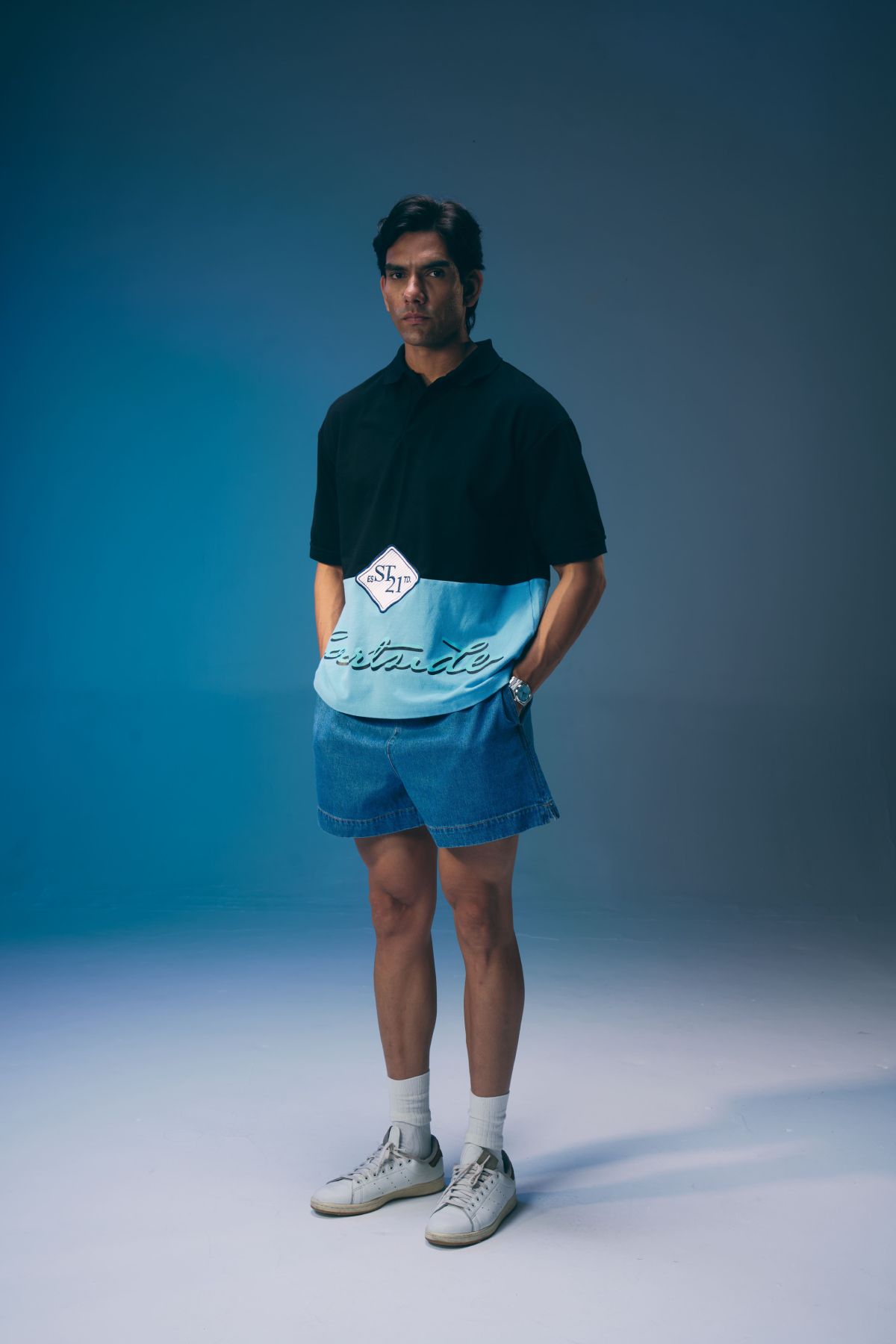 COURTSIDE PANELLED POLO - image 1