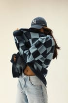 "CHESS NOT CHECKERS" CARDIGAN view 1