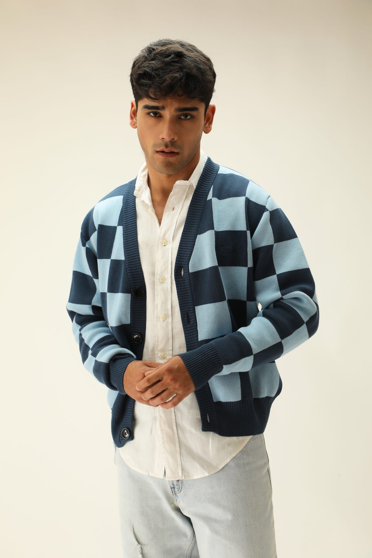 "CHESS NOT CHECKERS" CARDIGAN - image 2