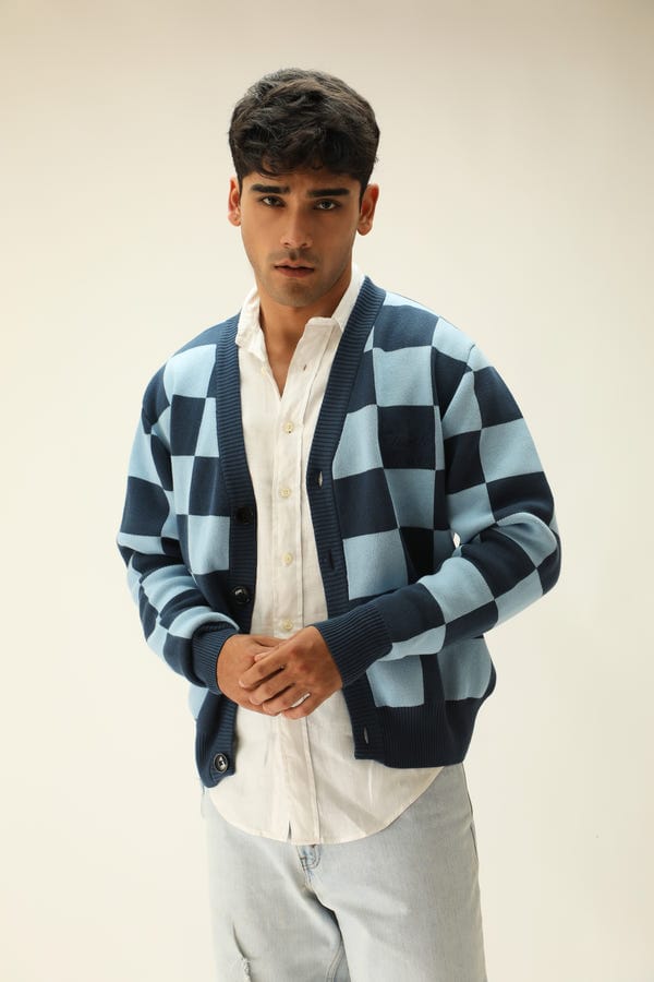 Struct — "CHESS NOT CHECKERS" CARDIGAN