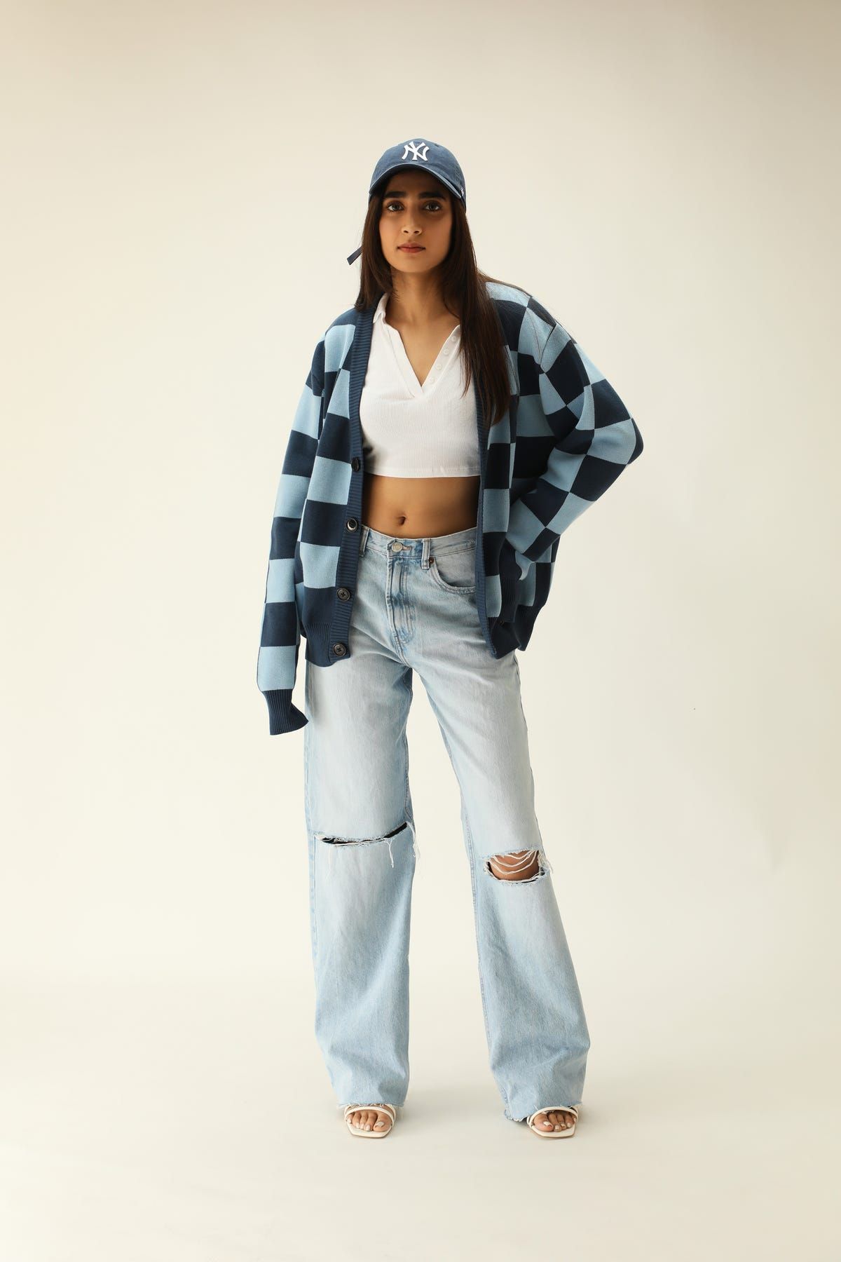 "CHESS NOT CHECKERS" CARDIGAN - image 3