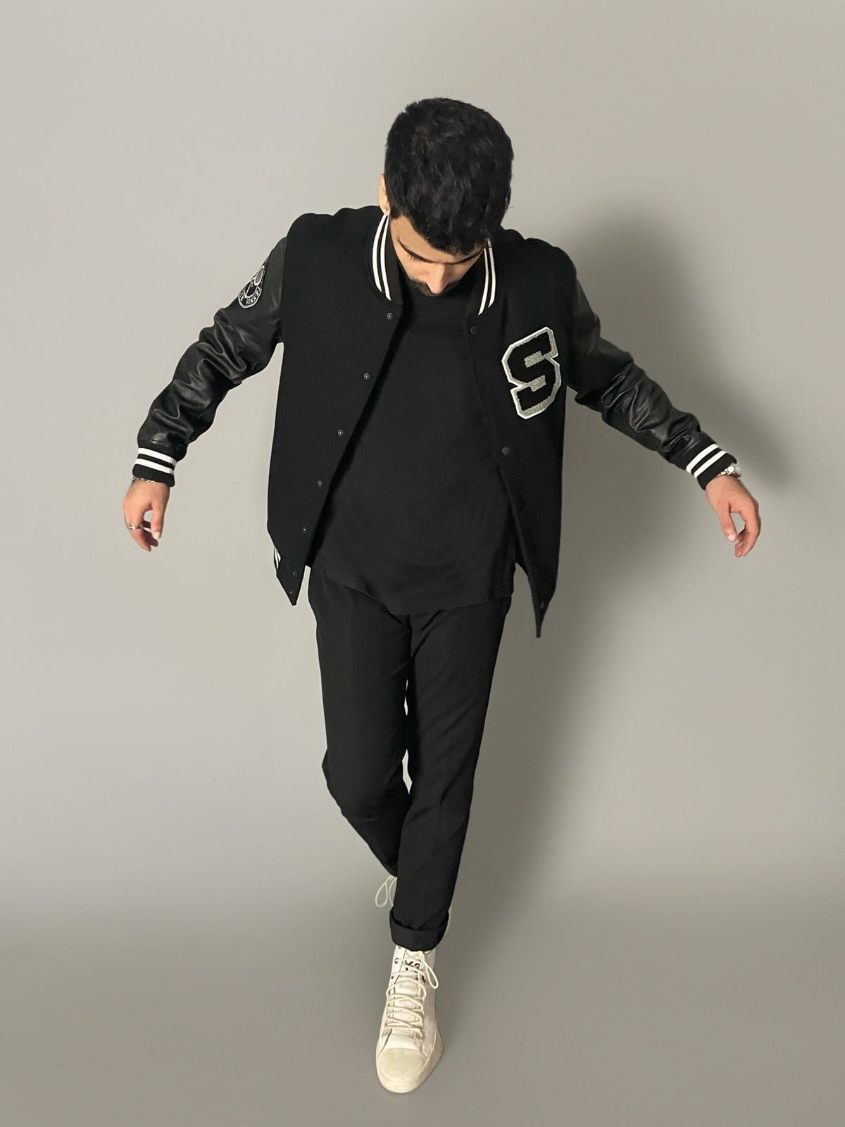 DE/CON/STRUCT LEATHER VARSITY JACKET - image 4