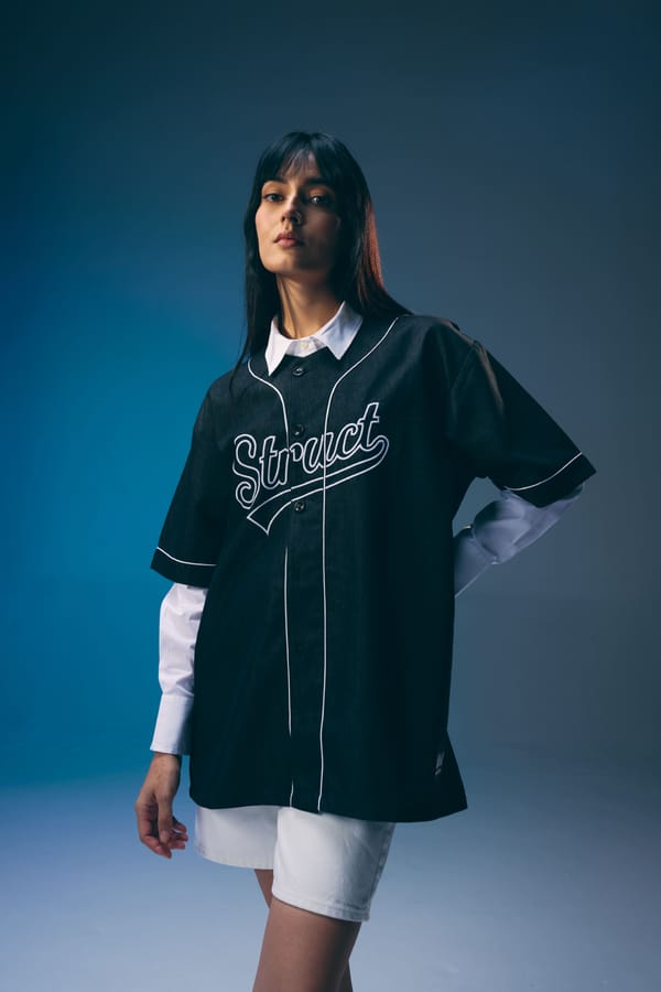 Struct — DENIM BASEBALL SHIRT