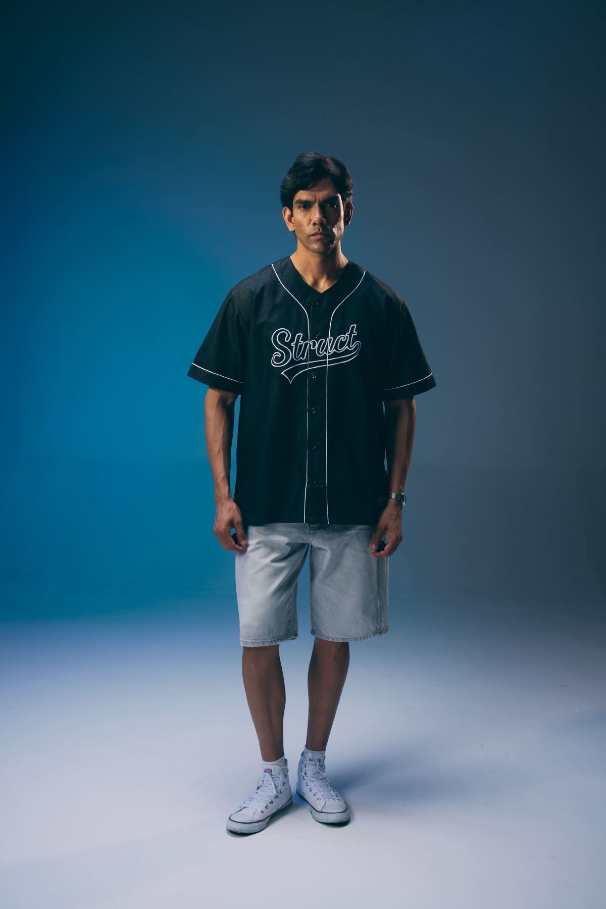 DENIM BASEBALL SHIRT - image 3
