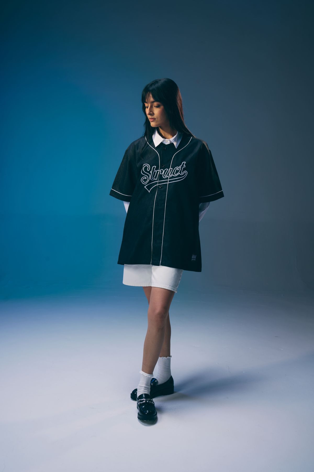 DENIM BASEBALL SHIRT - image 6
