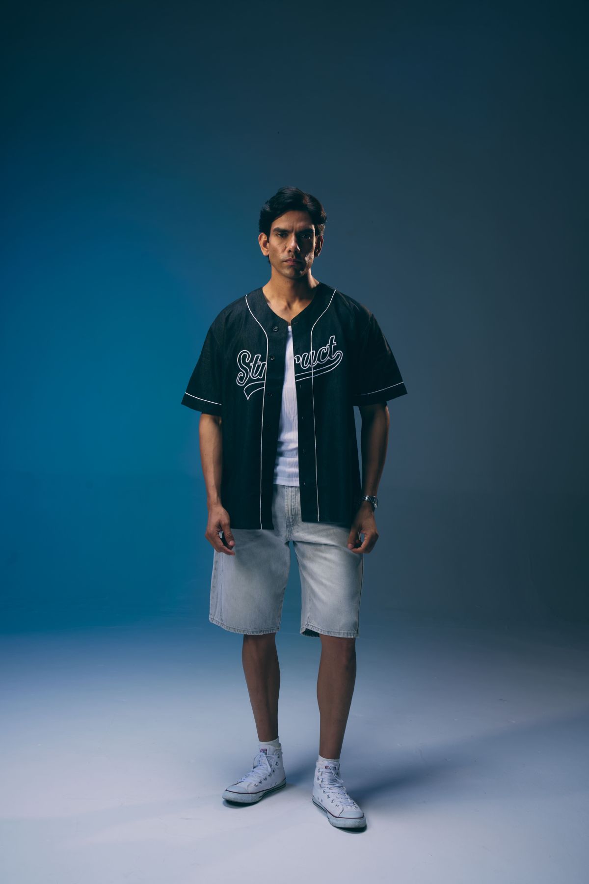 DENIM BASEBALL SHIRT - image 7