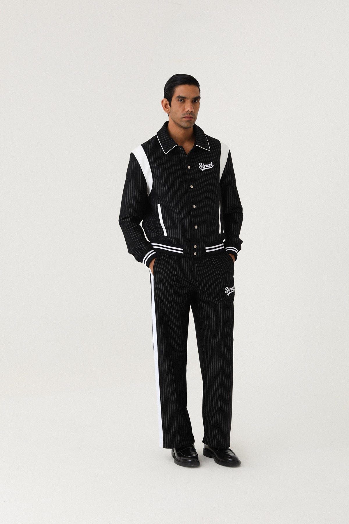 PINSTRIPE SUITING PANTS - image 1