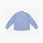 STRUCT RUFFLED PINSTRIPE SHIRT - COOL BLUE view 8