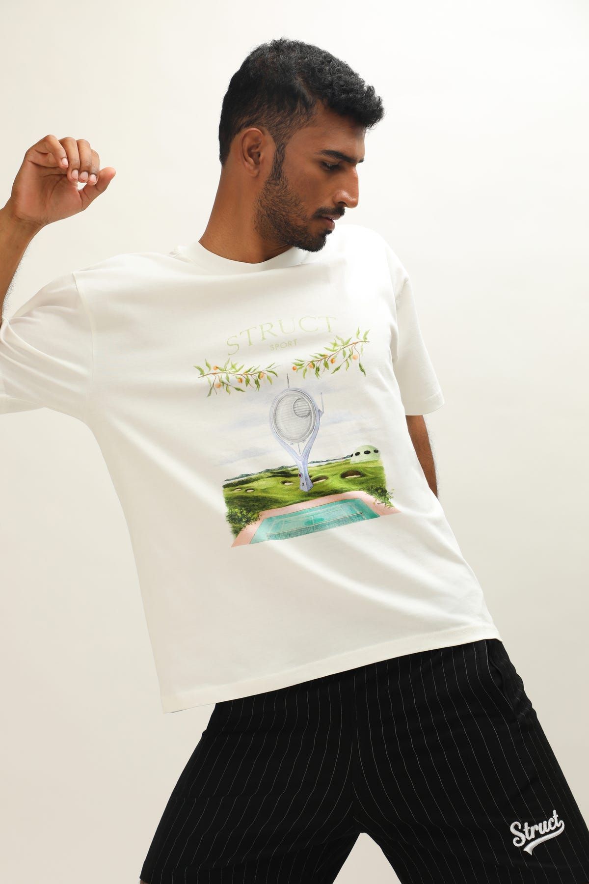 RETROFUTURISTIC TENNIS WHITES T-SHIRT - image 4