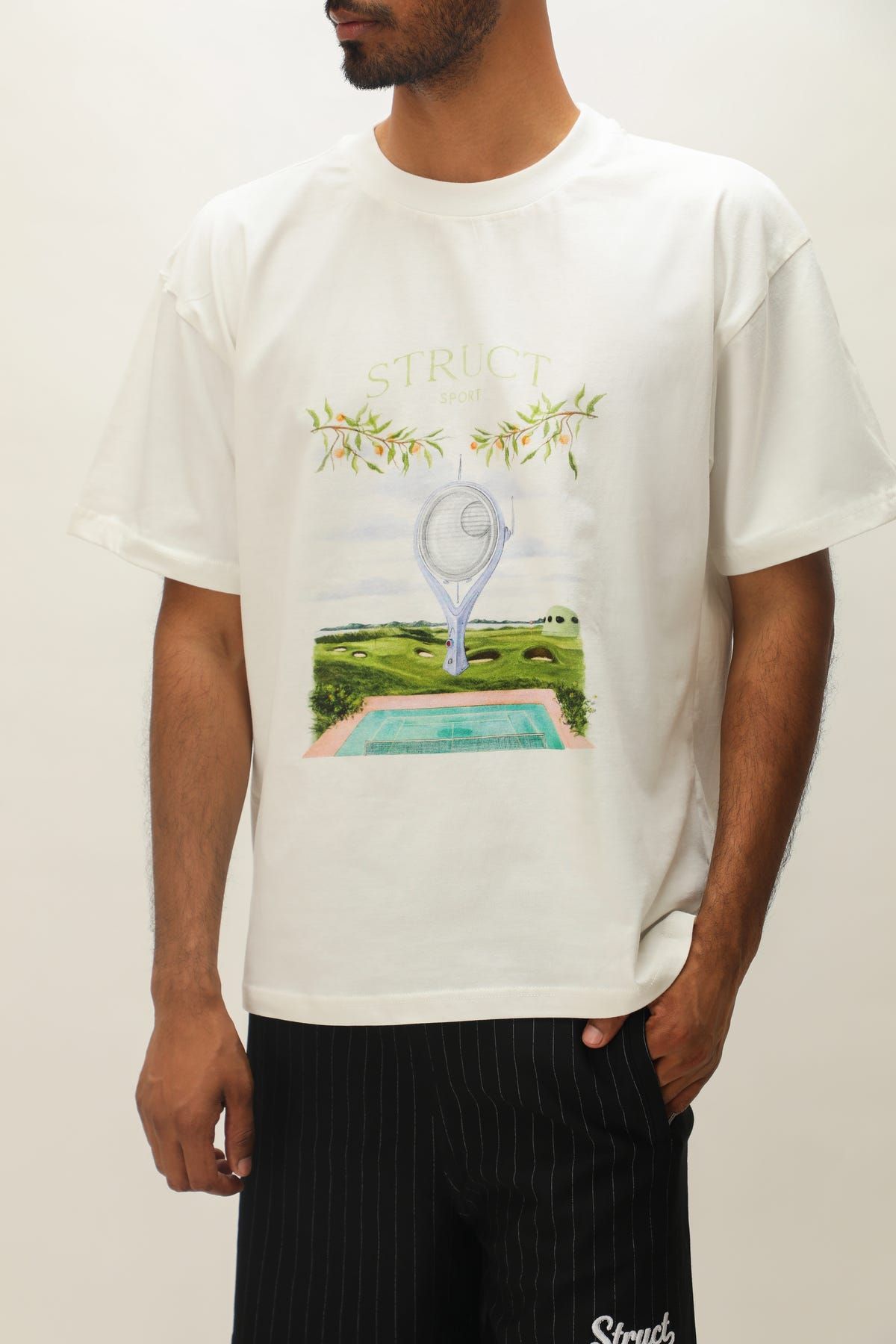 RETROFUTURISTIC TENNIS WHITES T-SHIRT - image 5