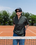 STRUCT CLUB HALF ZIP T-SHIRT - OLIVE view 5