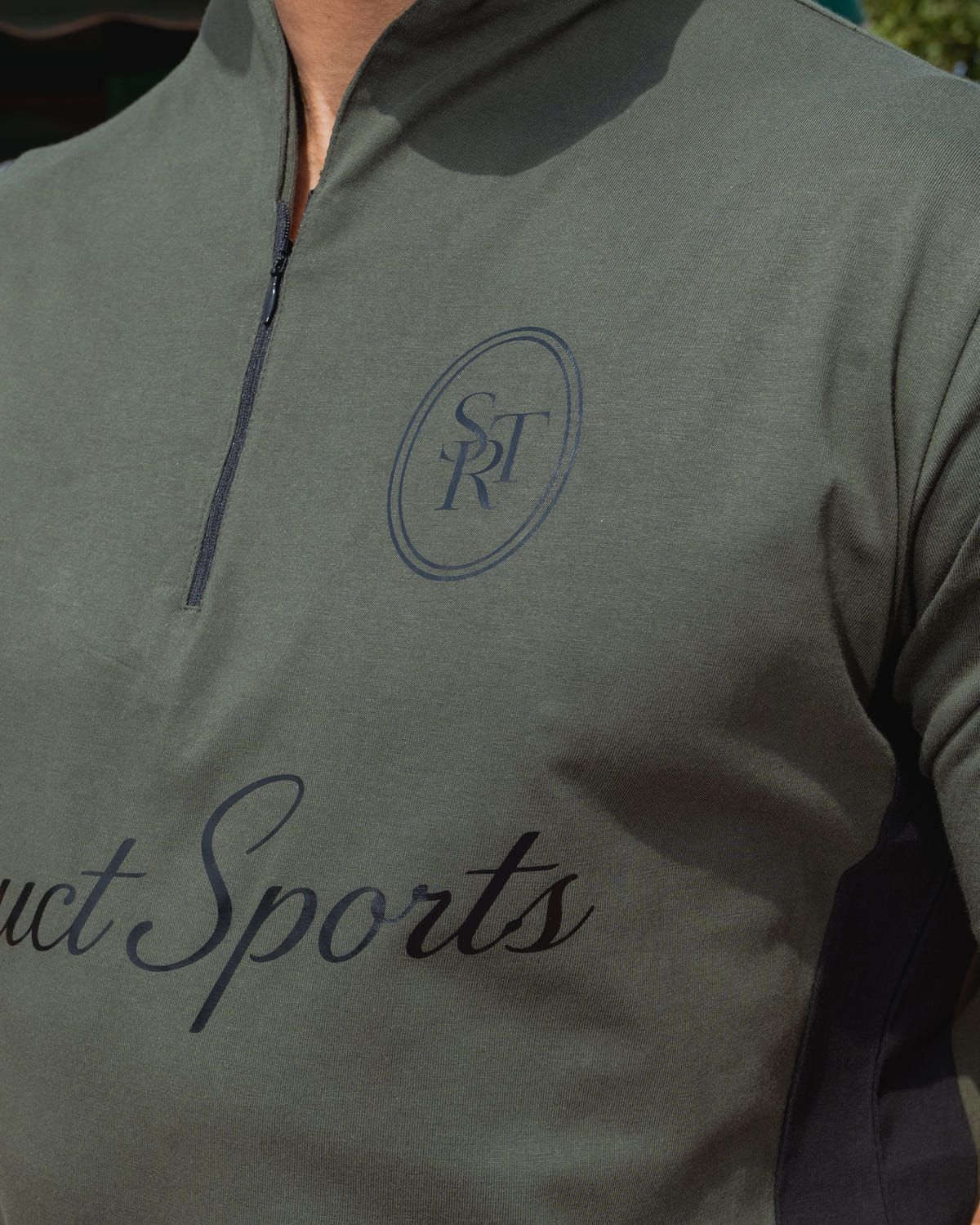 STRUCT CLUB HALF ZIP T-SHIRT - OLIVE - image 6