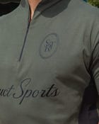 STRUCT CLUB HALF ZIP T-SHIRT - OLIVE view 6
