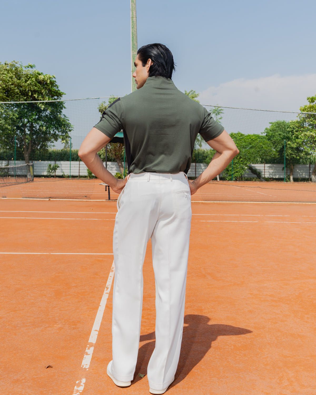 STRUCT CLUB HALF ZIP T-SHIRT - OLIVE - image 8