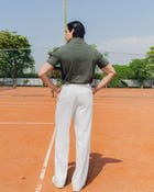 STRUCT CLUB HALF ZIP T-SHIRT - OLIVE view 8