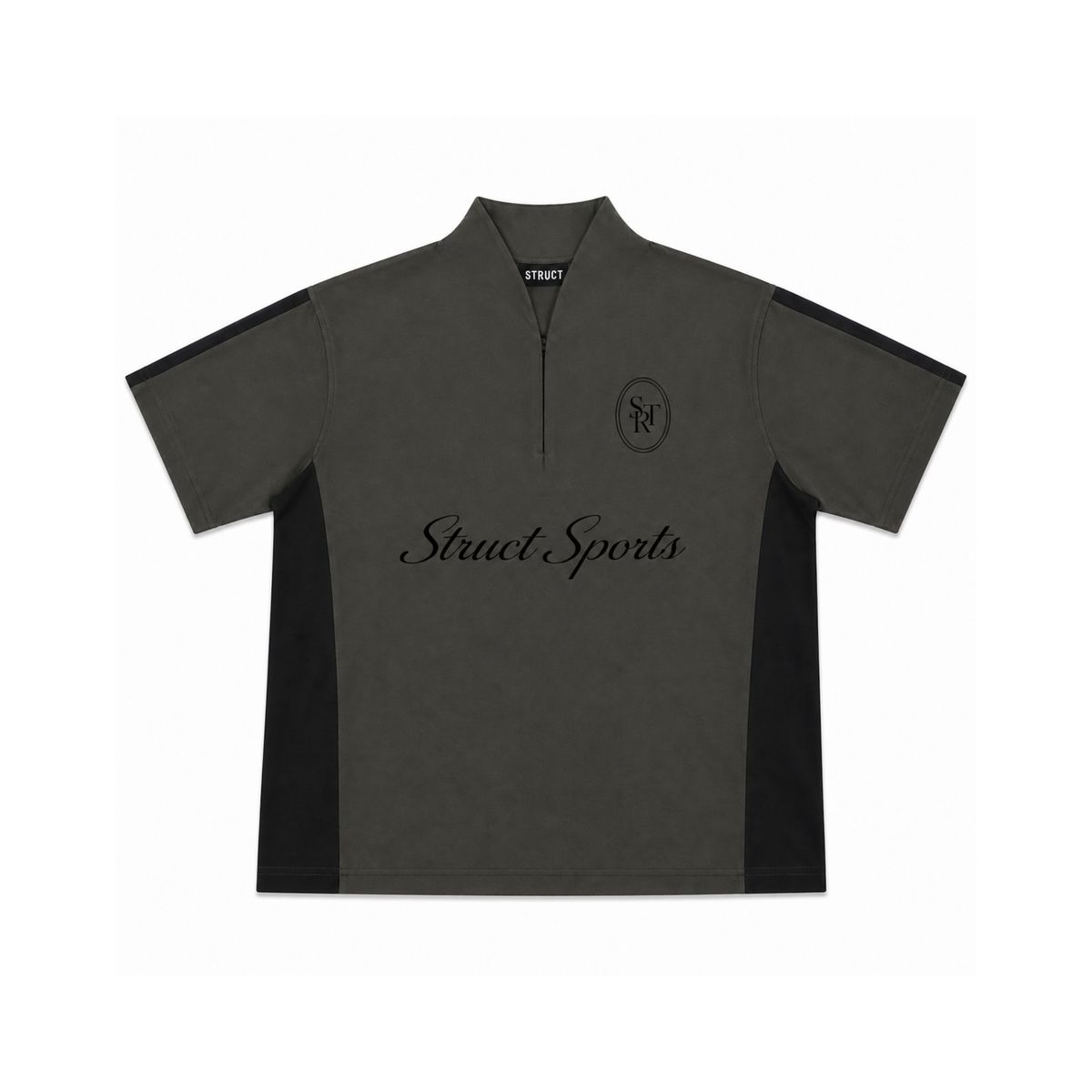 STRUCT CLUB HALF ZIP T-SHIRT - OLIVE - image 9