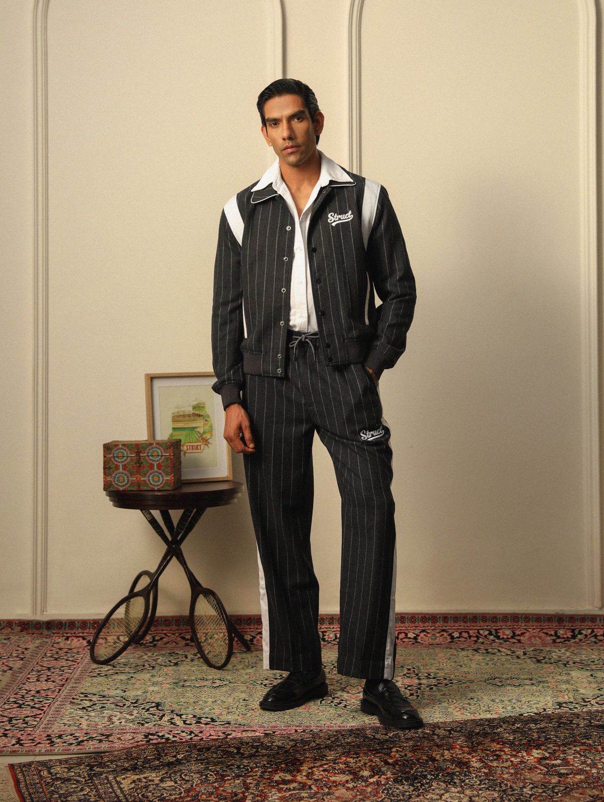 HIGHLANDERS PINSTRIPE SUITING PANTS - II - image 1