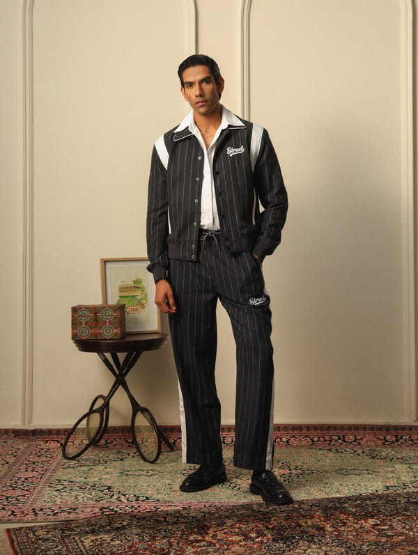 Struct — HIGHLANDERS PINSTRIPE SUITING PANTS - II