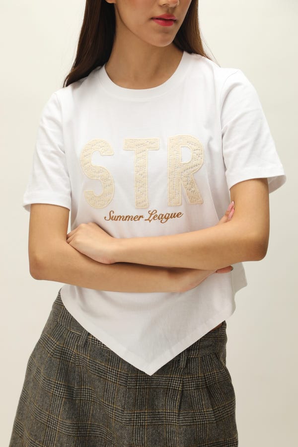 Struct — LACE APPLIQUÉ TRIGON T-SHIRT