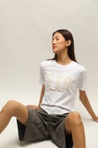 LACE APPLIQUÉ TRIGON T-SHIRT view 6