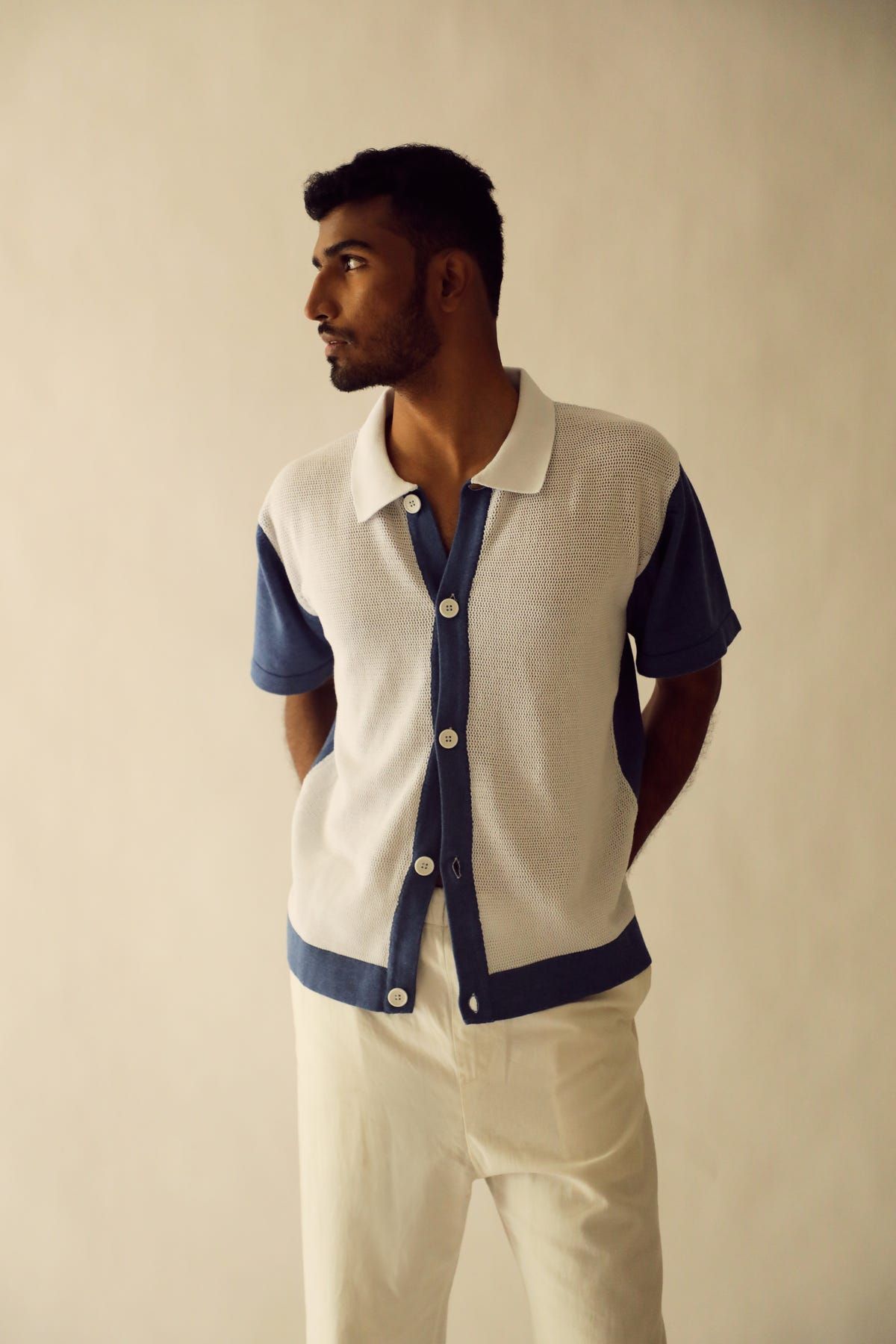 KNIT MESH SHIRT - image 1