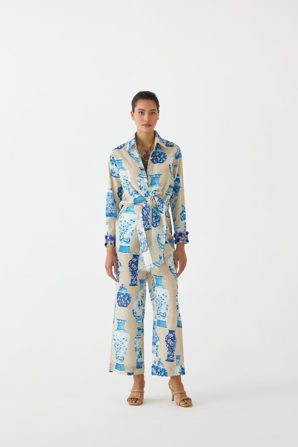 Studio Rigu — PORCELAIN KNOT TOP & TROUSERS CO-ORD