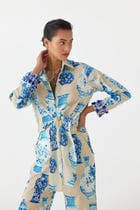 PORCELAIN KNOT TOP & TROUSERS CO-ORD view 2