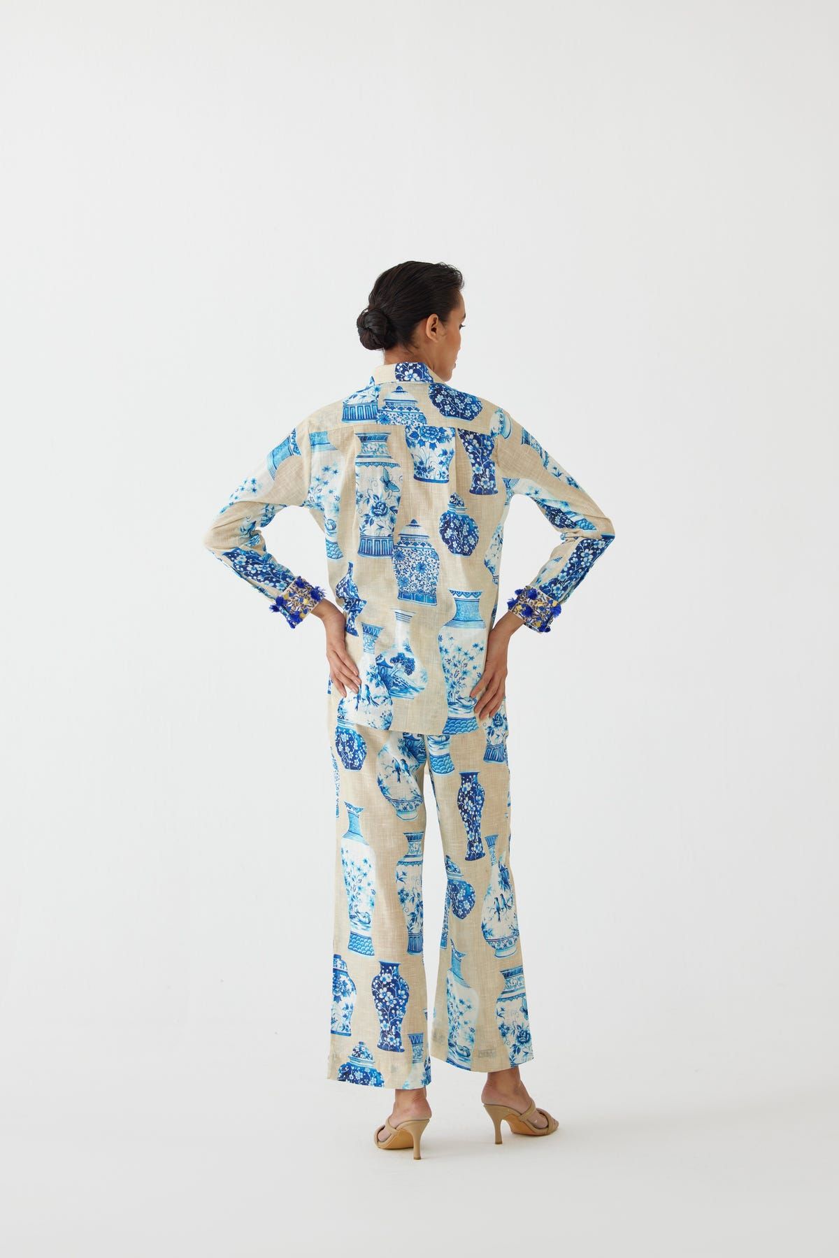 PORCELAIN KNOT TOP & TROUSERS CO-ORD - image 4