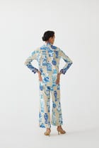 PORCELAIN KNOT TOP & TROUSERS CO-ORD view 4
