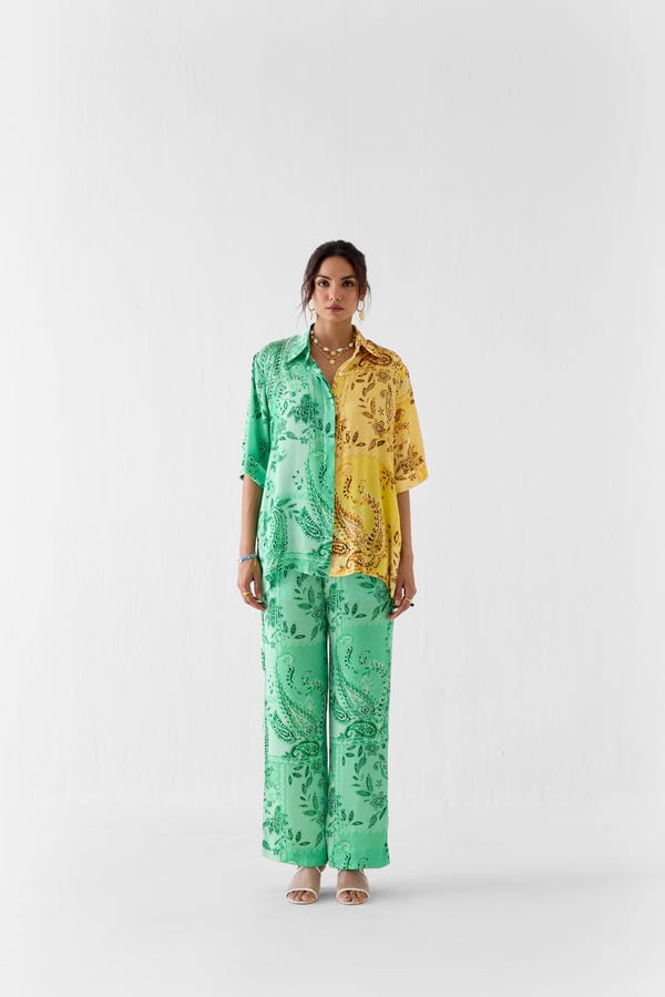 Studio Rigu — BUTA HALF AND HALF SHIRT & TROUSERS