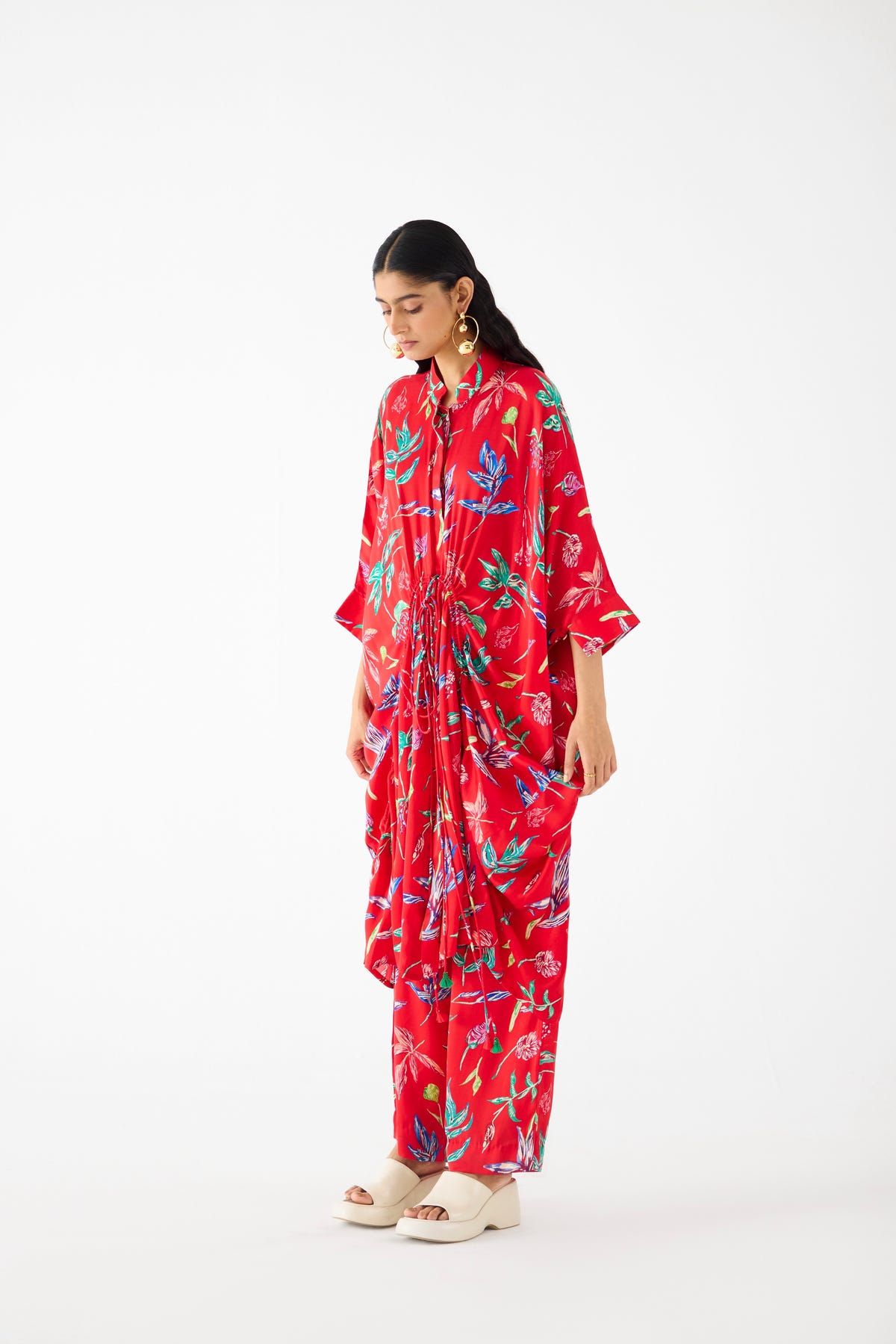 BOTANICA DRAWSTRING KIMONO AND PANTS CO-ORD - image 2
