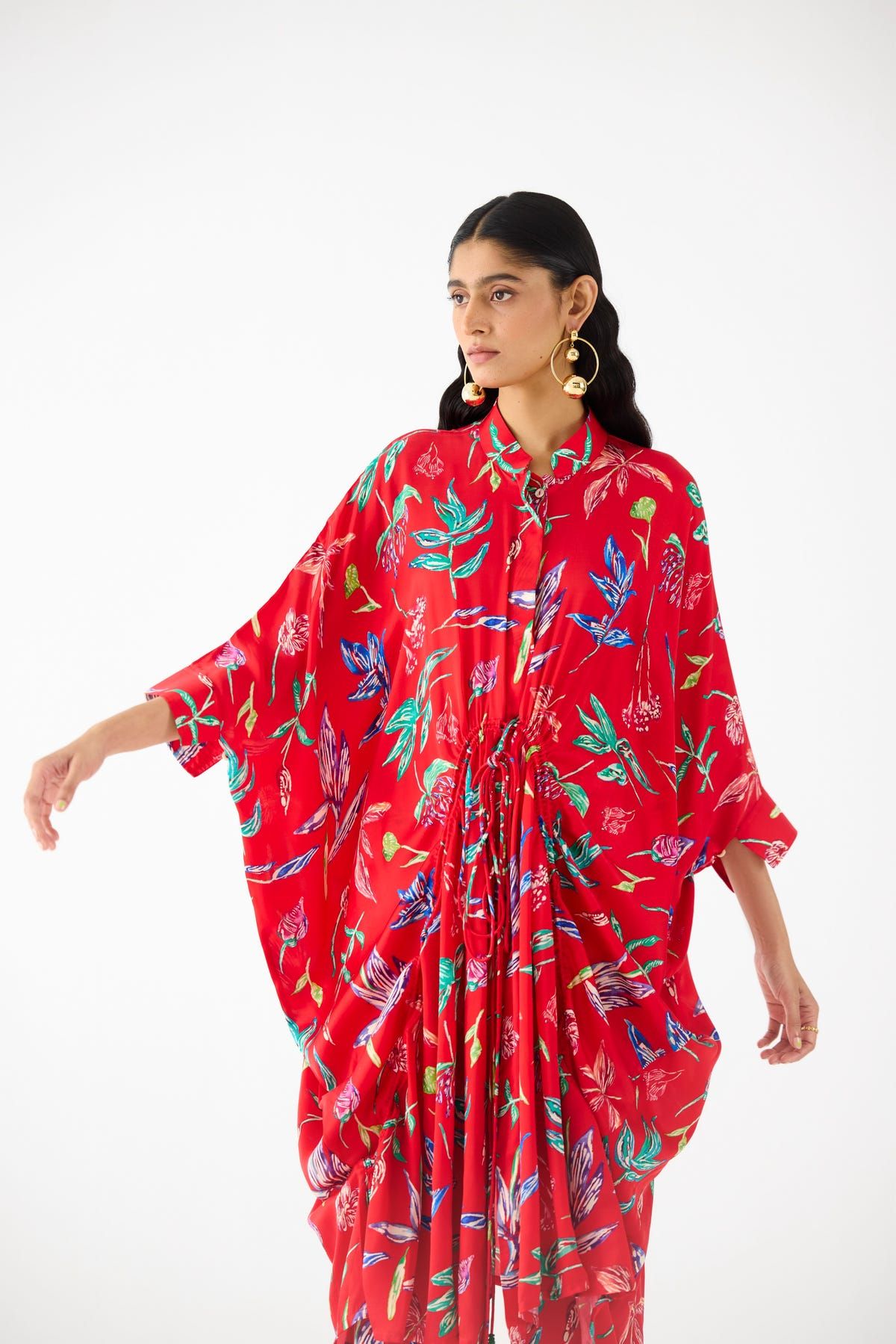 BOTANICA DRAWSTRING KIMONO AND PANTS CO-ORD - image 3