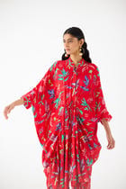 BOTANICA DRAWSTRING KIMONO AND PANTS CO-ORD view 3