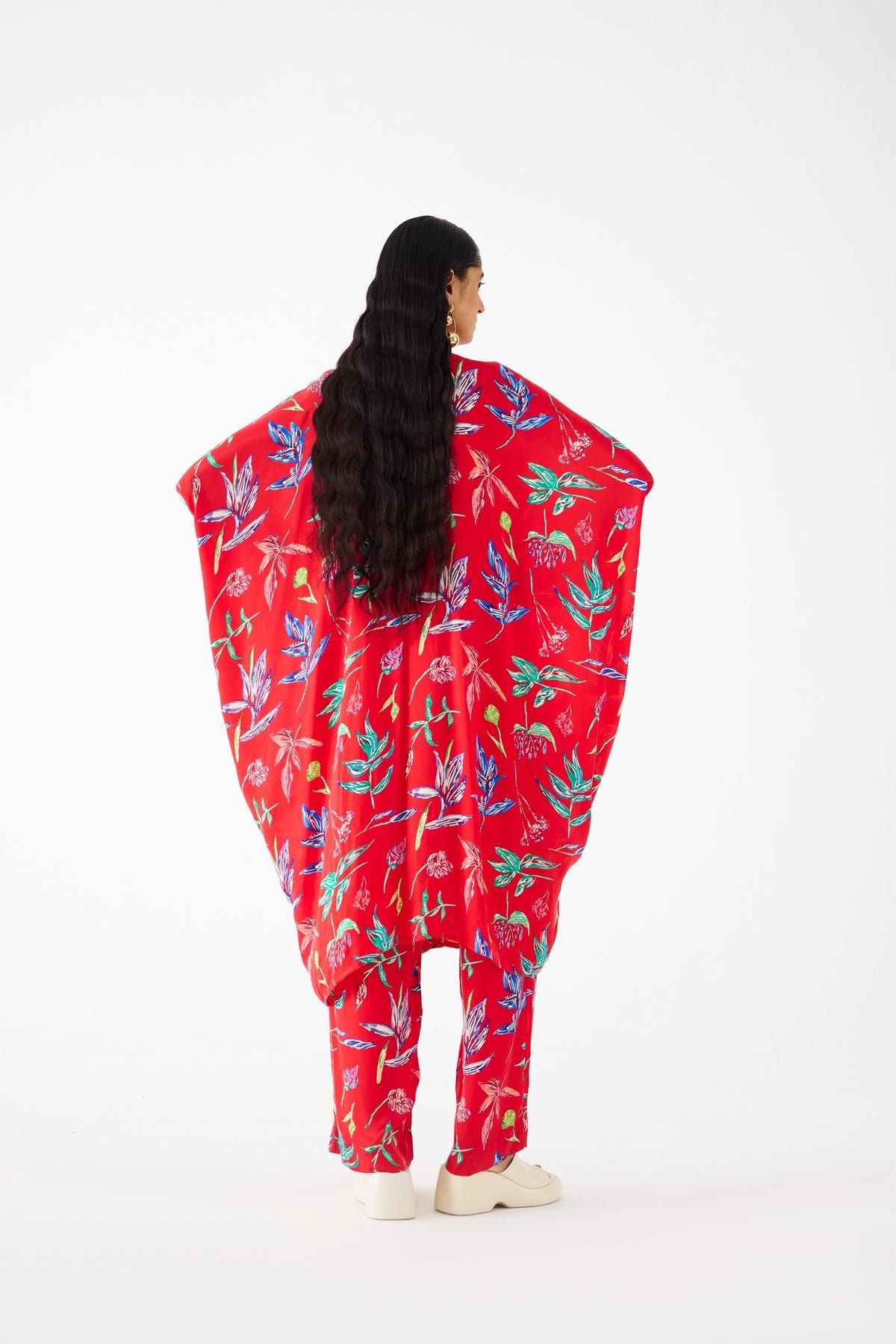 BOTANICA DRAWSTRING KIMONO AND PANTS CO-ORD - image 4