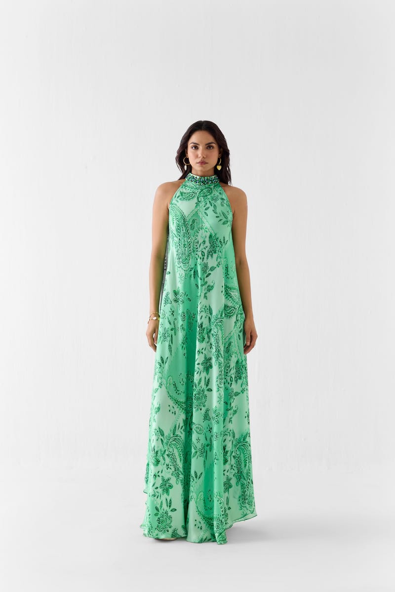 BUTA HALTER DRESS