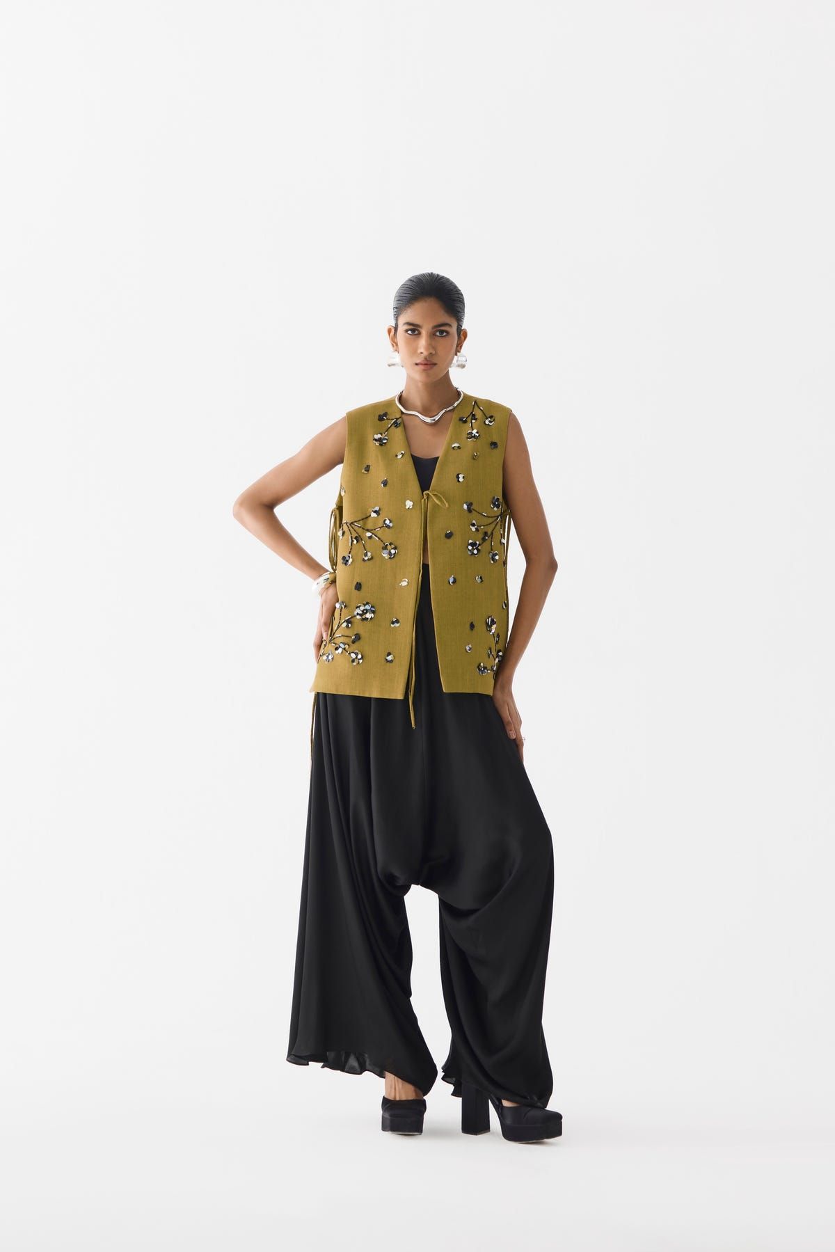 TIGER LILY VEST & DHOTI PANTS - image 1