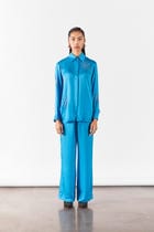 CYAN BRUNIA SHIRT AND TROUSERS CO-ORD view 1