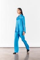 CYAN BRUNIA SHIRT AND TROUSERS CO-ORD view 2