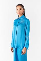 CYAN BRUNIA SHIRT AND TROUSERS CO-ORD view 3