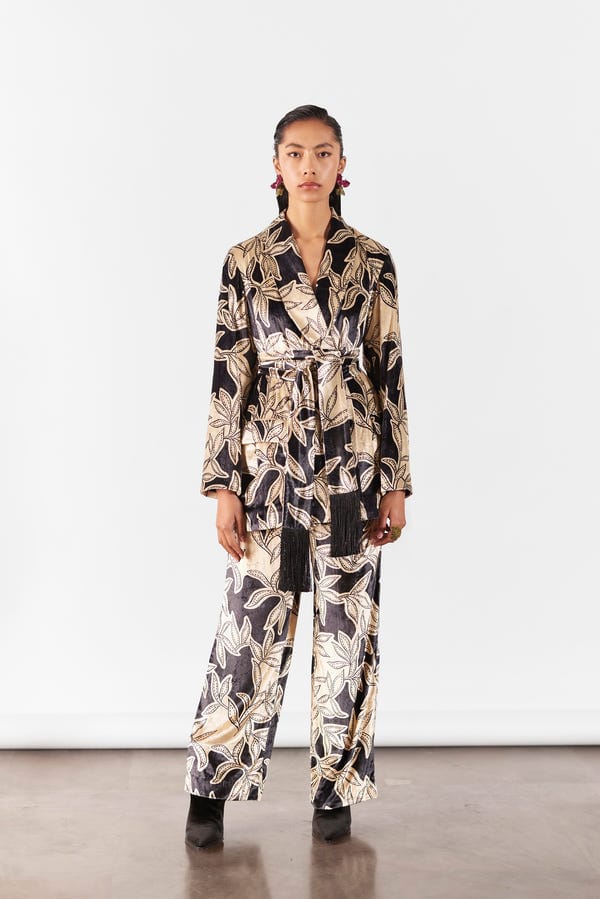 Studio Rigu — HAZEL VELVET BLAZER WITH TROUSERS