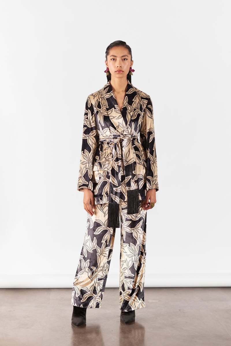HAZEL VELVET BLAZER WITH TROUSERS