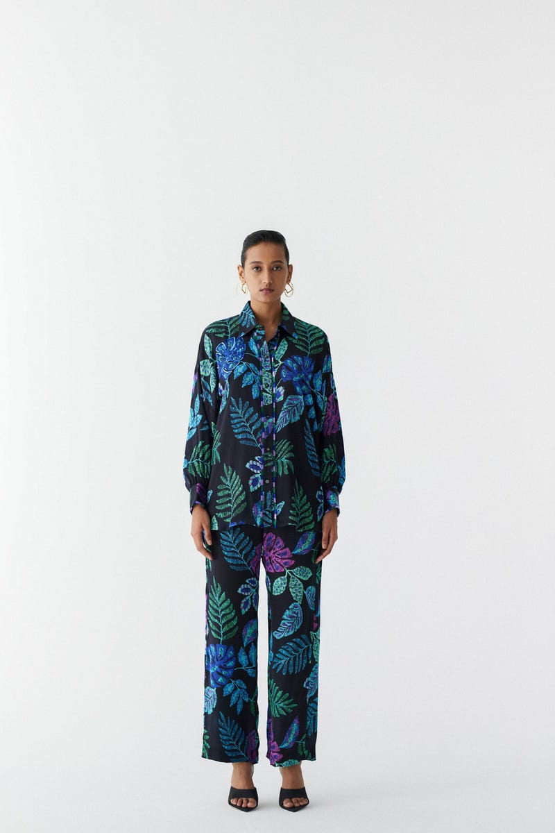 BLACK JUNGLE SHIRT AND PANTS CO-ORD