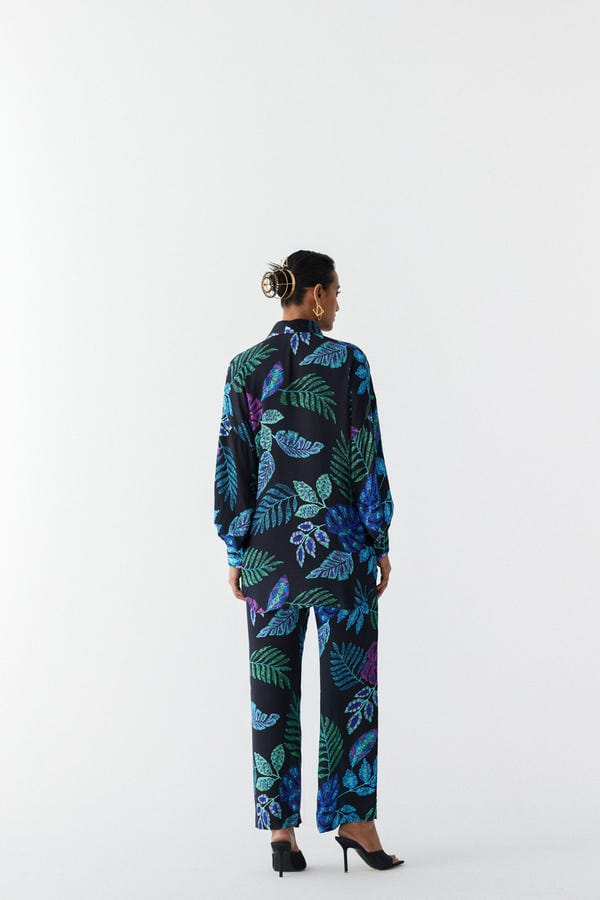 Studio Rigu — BLACK JUNGLE SHIRT AND PANTS CO-ORD