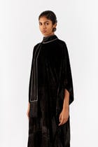 MILLER VELVET KIMONO WITH FRINGE view 3