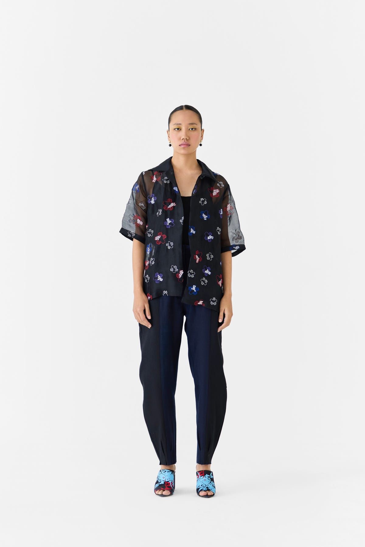 CHERRY BLOSSOM ORGANZA SHIRT - image 1