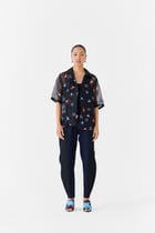 CHERRY BLOSSOM ORGANZA SHIRT view 1