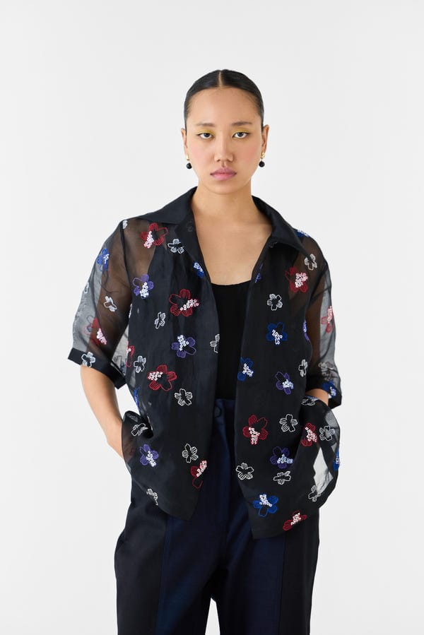 Studio Rigu — CHERRY BLOSSOM ORGANZA SHIRT