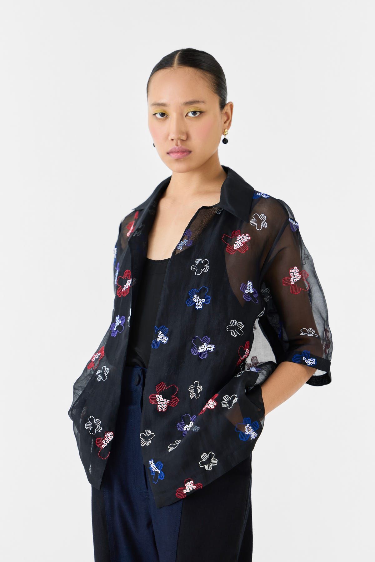 CHERRY BLOSSOM ORGANZA SHIRT - image 3