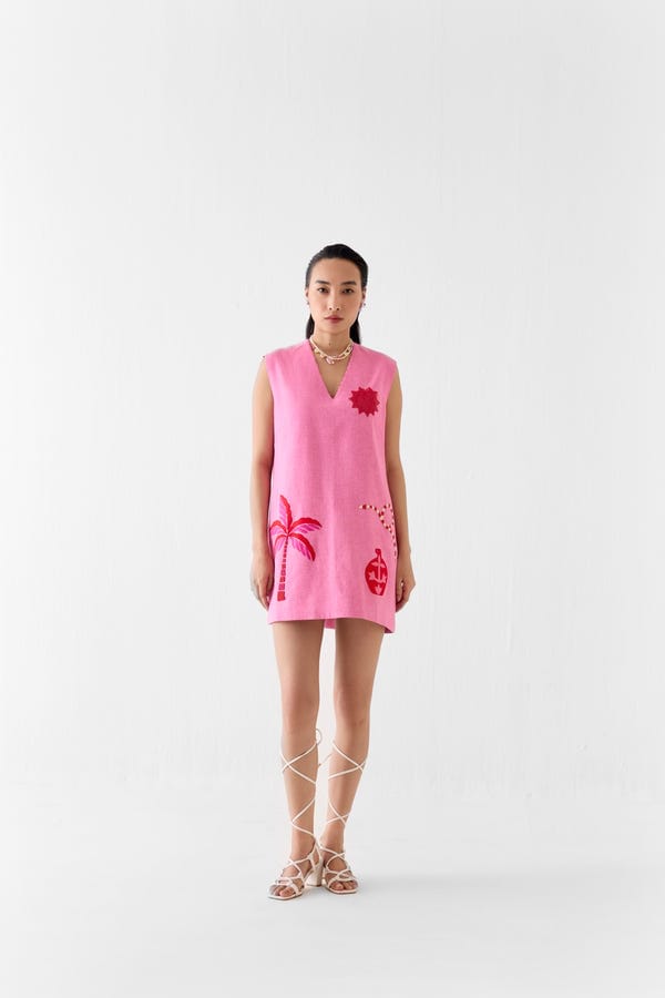 Studio Rigu — PINK CITY SHORT DRESS