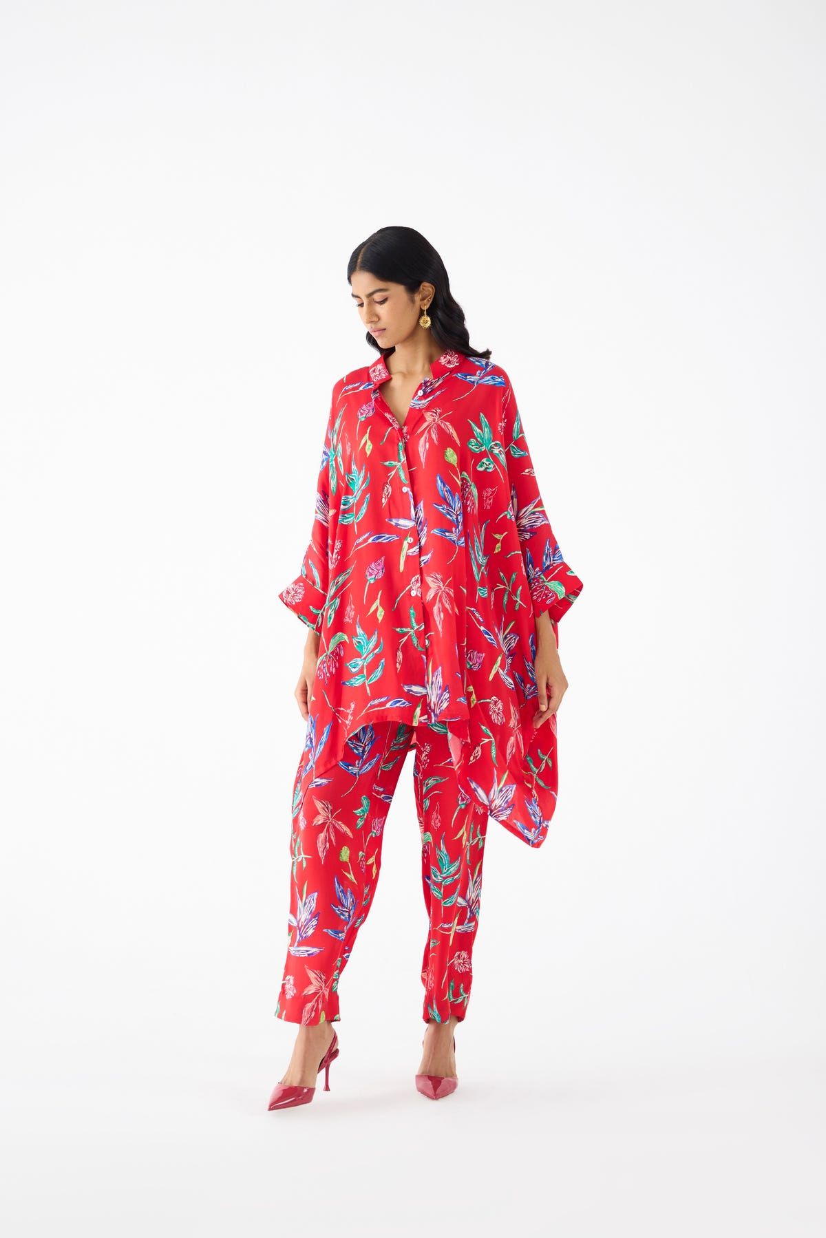 BOTANICA SHORT KIMONO AND PANTS CO-ORD - image 1